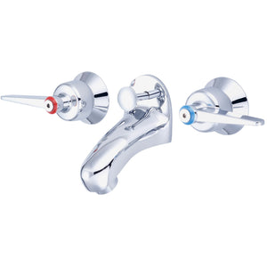 Central Brass 1178-DLE Two Handle Slant Back Lavatory Faucet in Polished Chrome