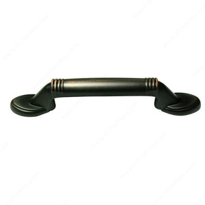Richelieu BP5183BORB Traditional Metal Pull - 5183, Brushed Oil-Rubbed Bronze