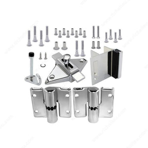Richelieu 204500140 Surface Hinge Hardware Kit for Inswing Door, 3/4 in, 3/4 in, Left