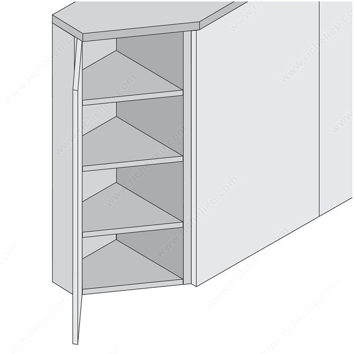 Richelieu 79A9596180 30° Angled CLIP top Hinge