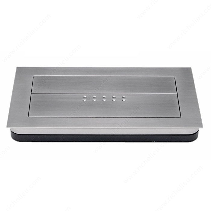Richelieu 101191195 Modern Recessed Metal Pull - 1011
