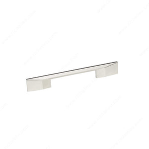 Richelieu 687160180 Modern Metal Pull - 687, Polished Nickel, 6 5/16 to 7 9/16 in, 9 7/16 in