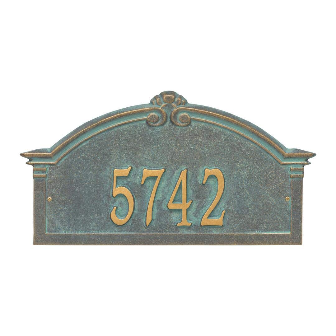 Whitehall 3134BV - Personalized Roselyn Arch Plaque - Grande - Wall - 1 Line