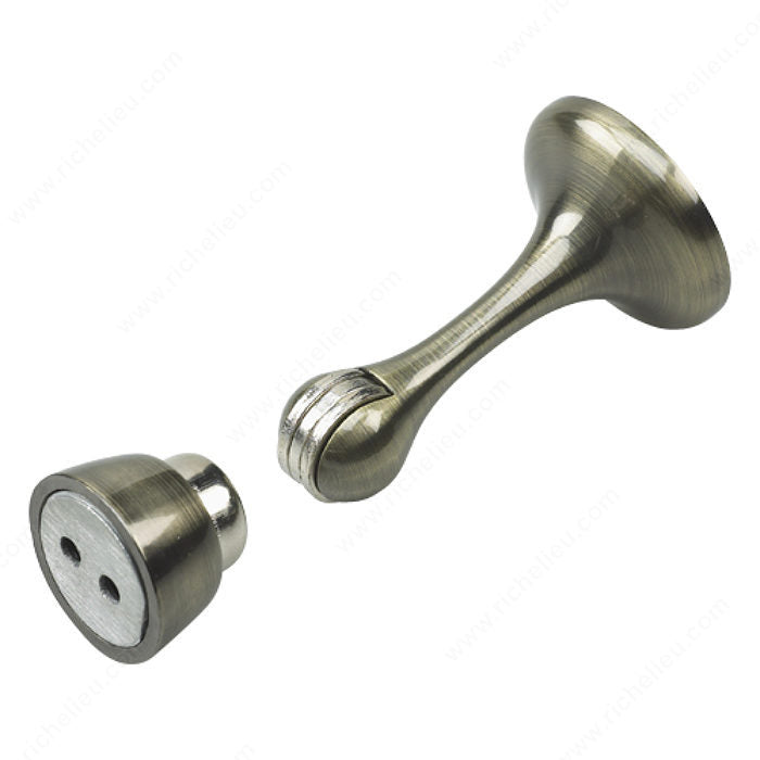 Onward 67ABR 3" Magnetic Door Stop, Antique Brass