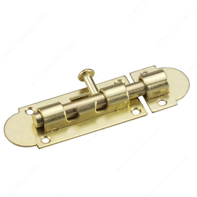 Richelieu 355BV Light-Duty Barrel Bolts, 2 1/2 in, Brass, 1 in