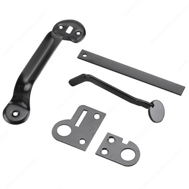 Richelieu 302FBR Thumb Latch - 302, Black