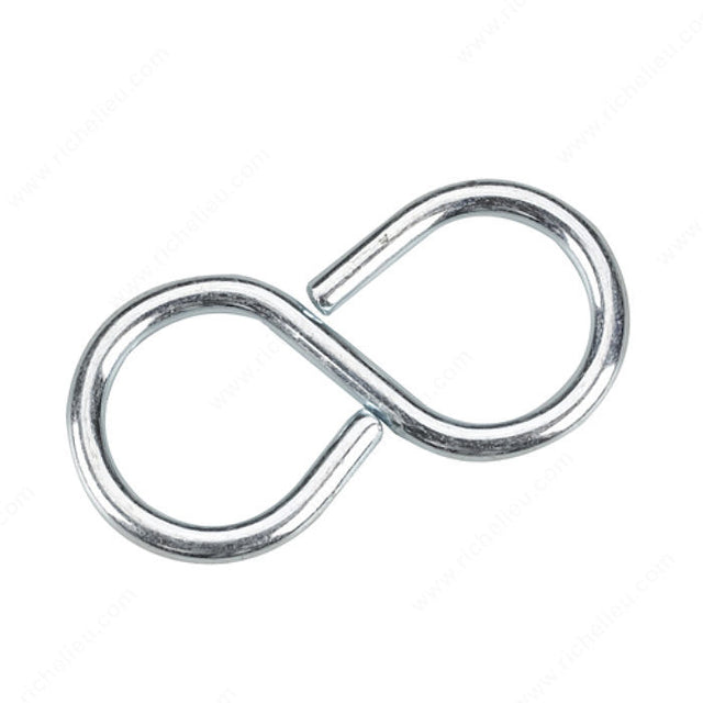 Richelieu 282XBC Closed S-Hook, 1/4 in, 20 lb, 7/8 in, 3/32 in