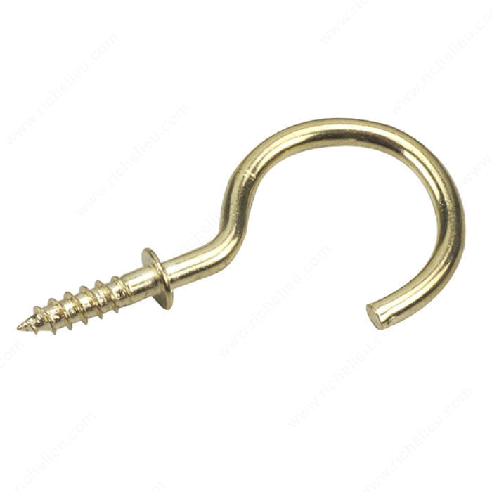 Richelieu 2780BR Cup Hook with Wide Base, 5 lb, 25/32 in, 3/32 in
