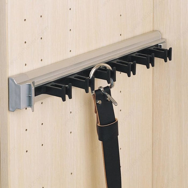 Richelieu 1408310 Orlando Pull-Out Belt Rack, Aluminum Gray, 10