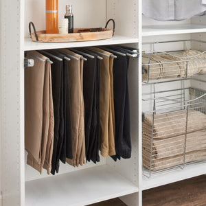 Rev-a-Shelf PSC1814CR Rev-A-Shelf Sidelines Pull-Out Pants Racks, 17 1/2 to 18 1/8 in, 9