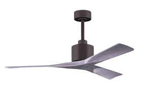 Matthews Fan NK-TB-BW-52 Nan 6-speed ceiling fan in Textured Bronze finish with 52” solid barn wood tone wood blades