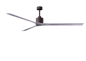 Matthews Fan NKXL-TB-BW-90 Nan XL 6-speed ceiling fan in Matte White finish with 90” solid barn wood tone wood blades