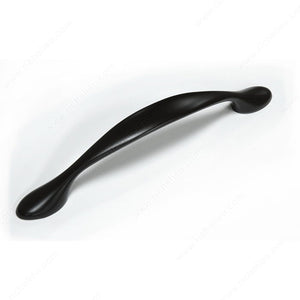 Richelieu BP7814900 Traditional Metal Pull - 7814, Matte Black, 8/32 in (Included)