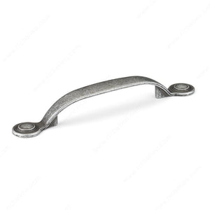 Richelieu BP288996903 Traditional Metal Pull - 2889, Natural Iron, 8/32 in (Included)