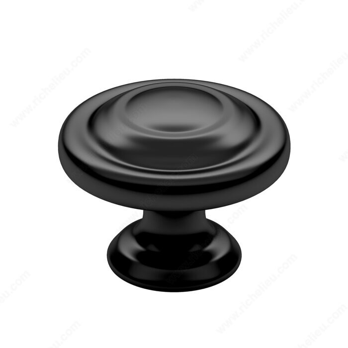 Richelieu BP10734195 Traditional Metal Knob - 107, Brushed Nickel, 8/32 in (Included)