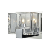 Elk 11960/1 Ridgecrest 1-Light Vanity Sconce in Polished Chrome with Clear Cast Glass