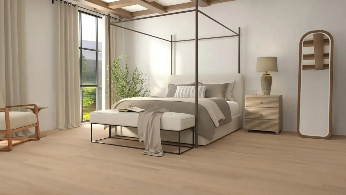 CALI Walnut Shell Pacifica Laminate Plank Wide+ Click (Angle-Angle) (Covers 25.5 SQFT) 7703001000