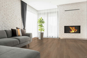 CALI Walnut Shell Pacifica Laminate Plank Wide+ Click (Angle-Angle) (Covers 25.5 SQFT) 7703001000