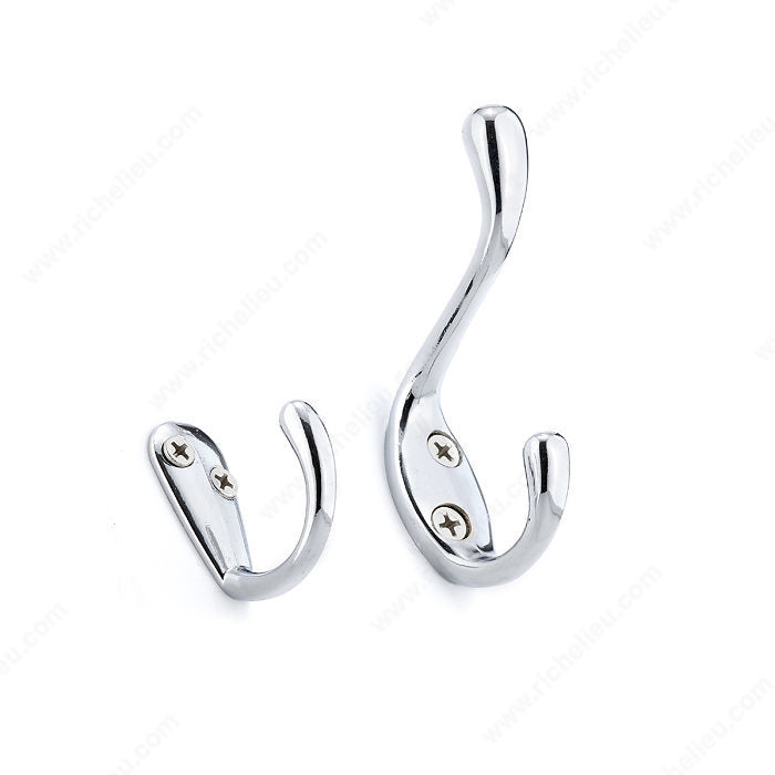 Richelieu 60643CR Utility Metal Hook Set - 606, Chrome