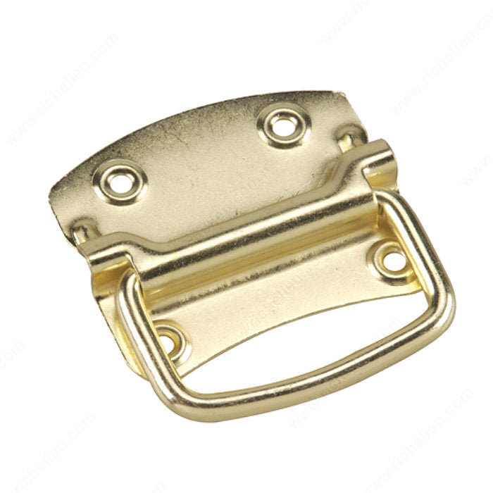 Richelieu 152BR Chest Handle, Brass, 1 7/16 in, 3 1/2 in, 1.5" Bail Depth