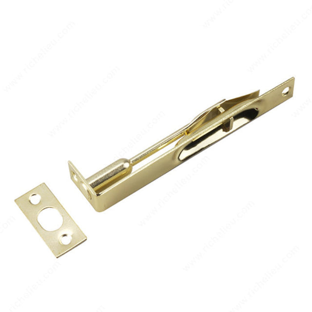 Richelieu 65NBR 6" x 3/4" Flush Bolt, Brushed Nickel