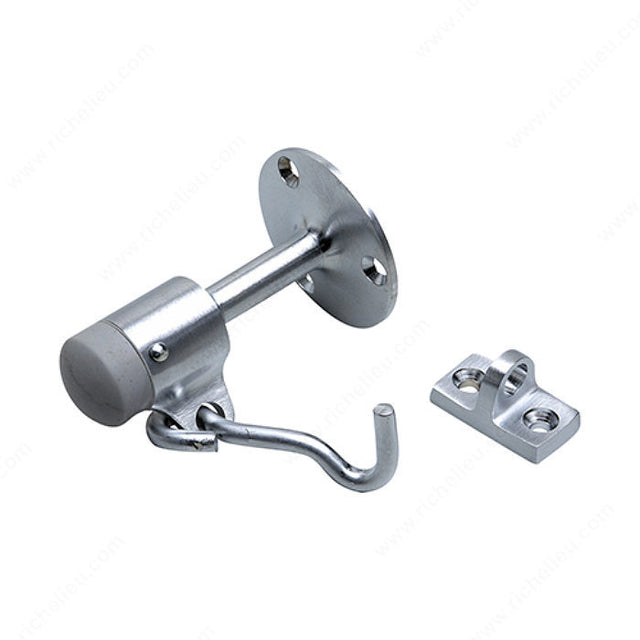 Richelieu 476175 Wall Mount Door Stop, 3 in, Satin Chrome