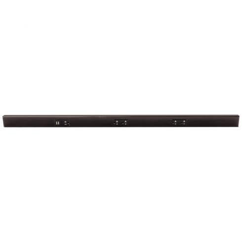 Task Lighting TRU42-3BD-P-BZ 42" TR USB Series Angle Power Strip with USB, Bronze Finish, Black Receptacles