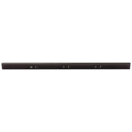 Task Lighting TRU42-3BD-P-BZ 42" TR USB Series Angle Power Strip with USB, Bronze Finish, Black Receptacles