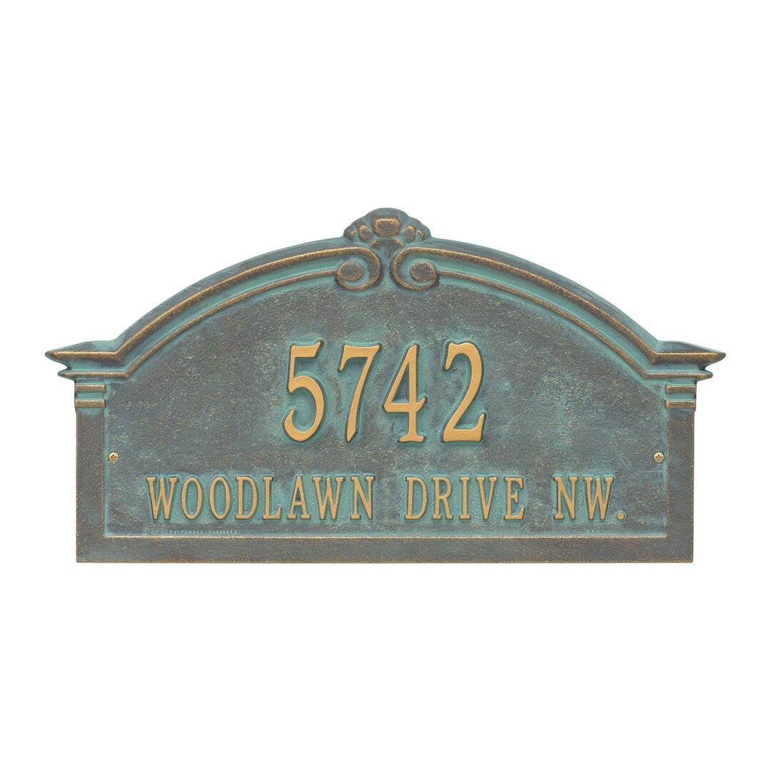 Whitehall 3135BV - Personalized Roselyn Arch Plaque - Grande - Wall - 2 Line