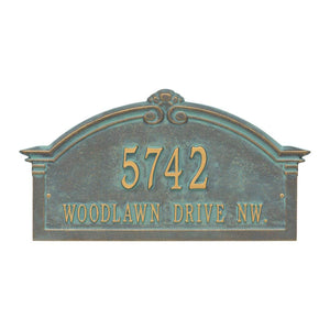 Whitehall 3135BV - Personalized Roselyn Arch Plaque - Grande - Wall - 2 Line