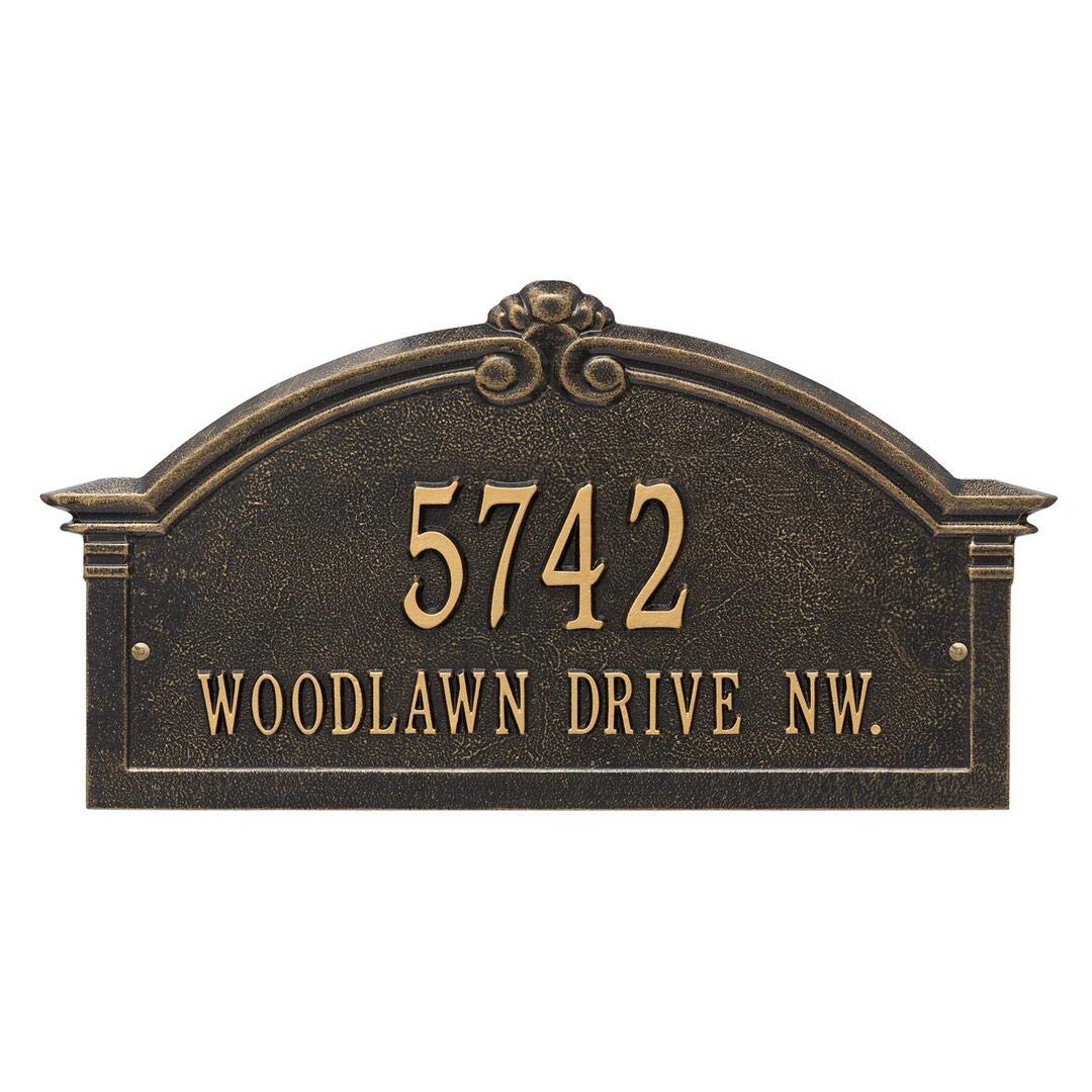 Whitehall 3135BG - Personalized Roselyn Arch Plaque - Grande - Wall - 2 Line