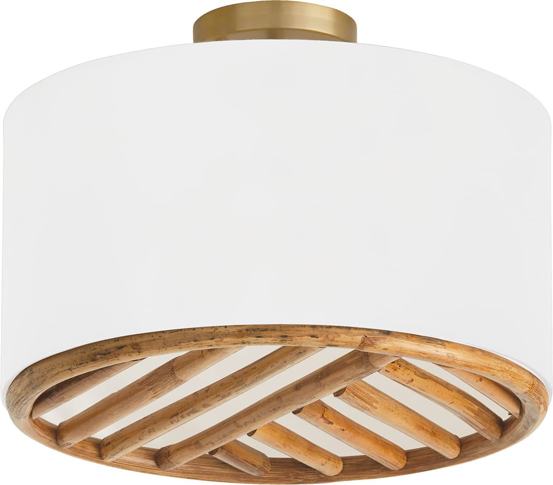 Capital Lighting 247431MA Soleil 3 Light Dual Mount Semi-Flush/Pendant Matte Brass