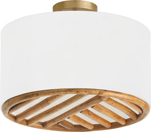 Capital Lighting 247431MA Soleil 3 Light Dual Mount Semi-Flush/Pendant Matte Brass