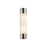 Alora WV348218PNOP WILLARD 18" WV POLISHED NICKEL MATTE OPAL GLASS 2 x 60W E12