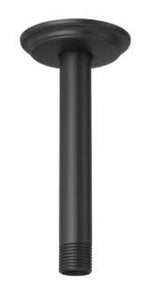 Pfister Matte Black 6" Ceiling Mount Shower Arm & Flange 015-06CB