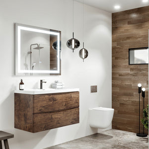 Eviva Lite 36" x 30" Rectangular Frameless Mirror