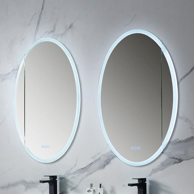 Blossom Spica 24″ Oval LED Medicine Cabinet, Elegant & Smart