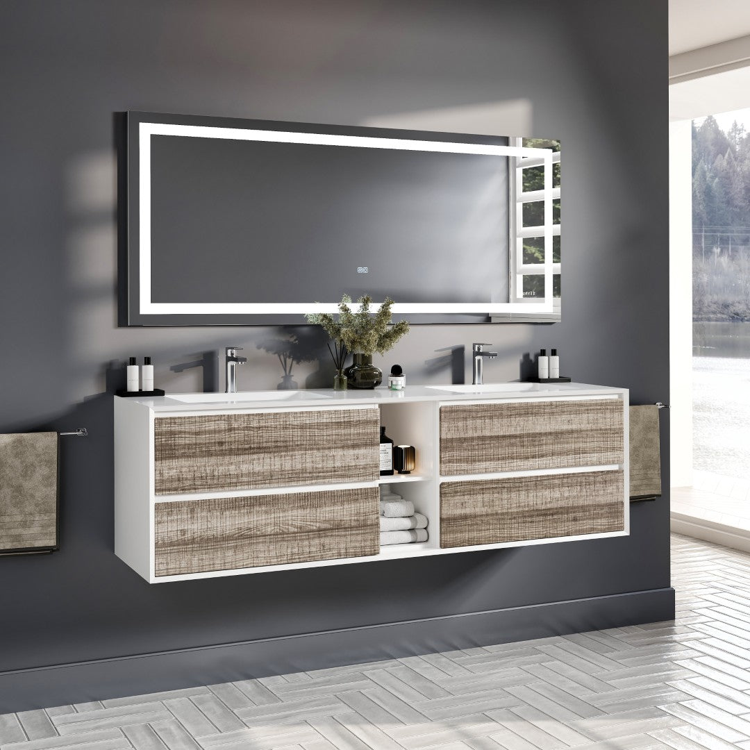Eviva Lite 72" x 30" Rectangular Frameless Mirror