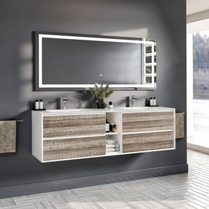 Eviva Lite 72" x 30" Rectangular Frameless Mirror