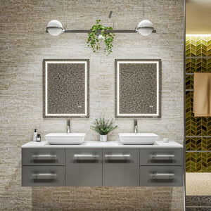 Eviva Glow 36" x 28" Rectangular Frameless Mirror