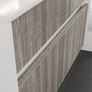Ashy 32 in. Ash Wall Mount Single Sink Bath Vanity with Acrylic Top and Integrated Sink