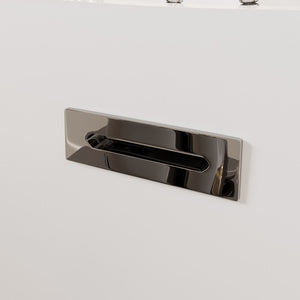 Eviva Bella 67" Glossy White Acrylic Slipper Freestanding Bathtub