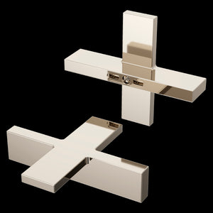 Verve Cross Handle Kit for Widespread, Roman Tub and Thermostatic Shower in Polished Nickel