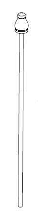 Treviso P/u Rod-knob Bn N.8gpm Pvd Bn - Brushed Nickel