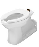 Gerber G0025878 White North Point 1.28 or 1.6 Gpf Elongated Ergoheight Top Spud BAC...