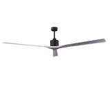 Matthews Fan NKXL-BK-BK-90 Nan XL 6-speed ceiling fan in Matte Black finish with 90” solid matte black wood blades