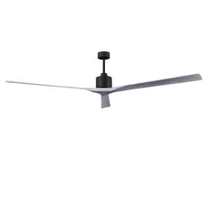 Matthews Fan NKXL-BK-WA-90 Nan XL 6-speed ceiling fan in Matte Black finish with 90” solid walnut tone wood blades