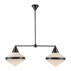 Alora LP348241UBOP WILLARD 41" LP URBAN BRONZE MATTE OPAL GLASS 2 x 60W E26