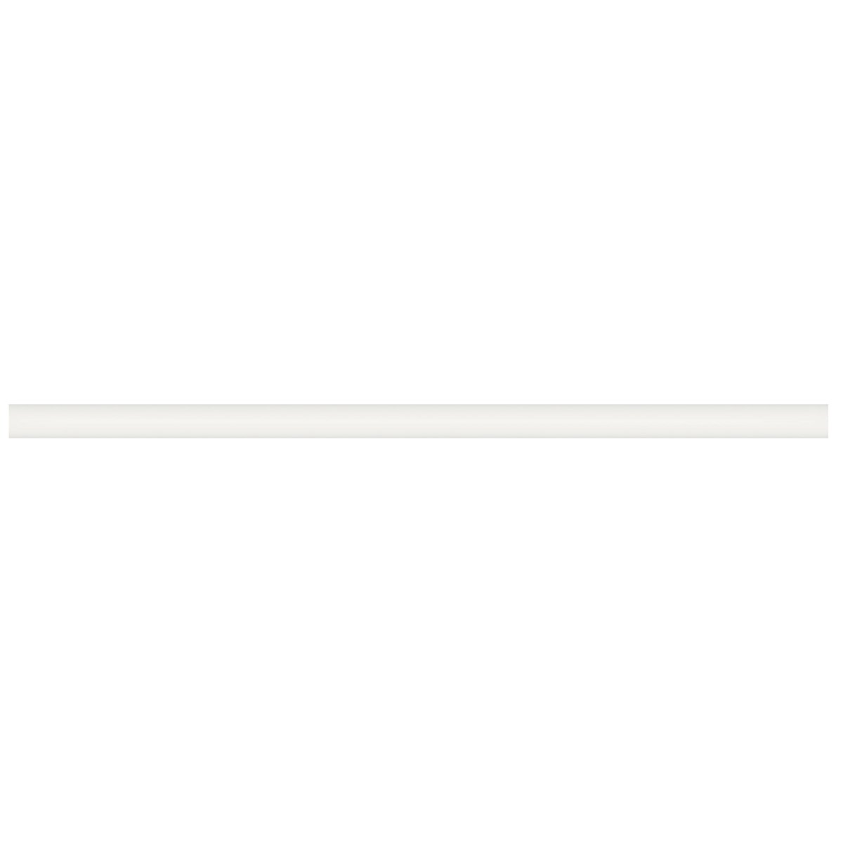 Anatolia Tile Soho Canvas White Matte Glazed Ceramic 12-Inch Quarter Round 4002-0148-0 Canvas White Quarter Round Matte - premium natural stone mosaic tile from Anatolia Tile, available at PoshHaus showroom in Keene, NH