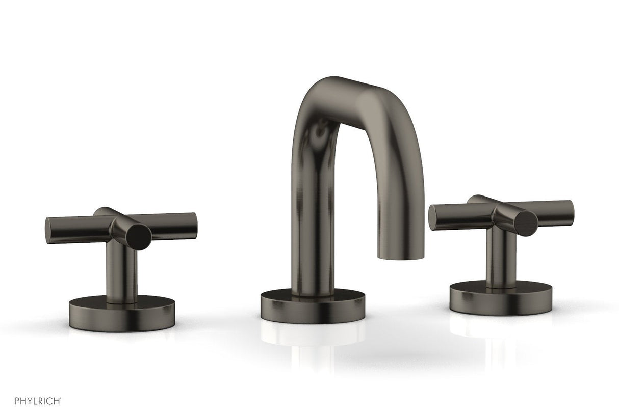 Phylrich 120-03-15A TRANSITION - Widespread Faucet - Low Spout, Cross Handles 120-03 - Pewter